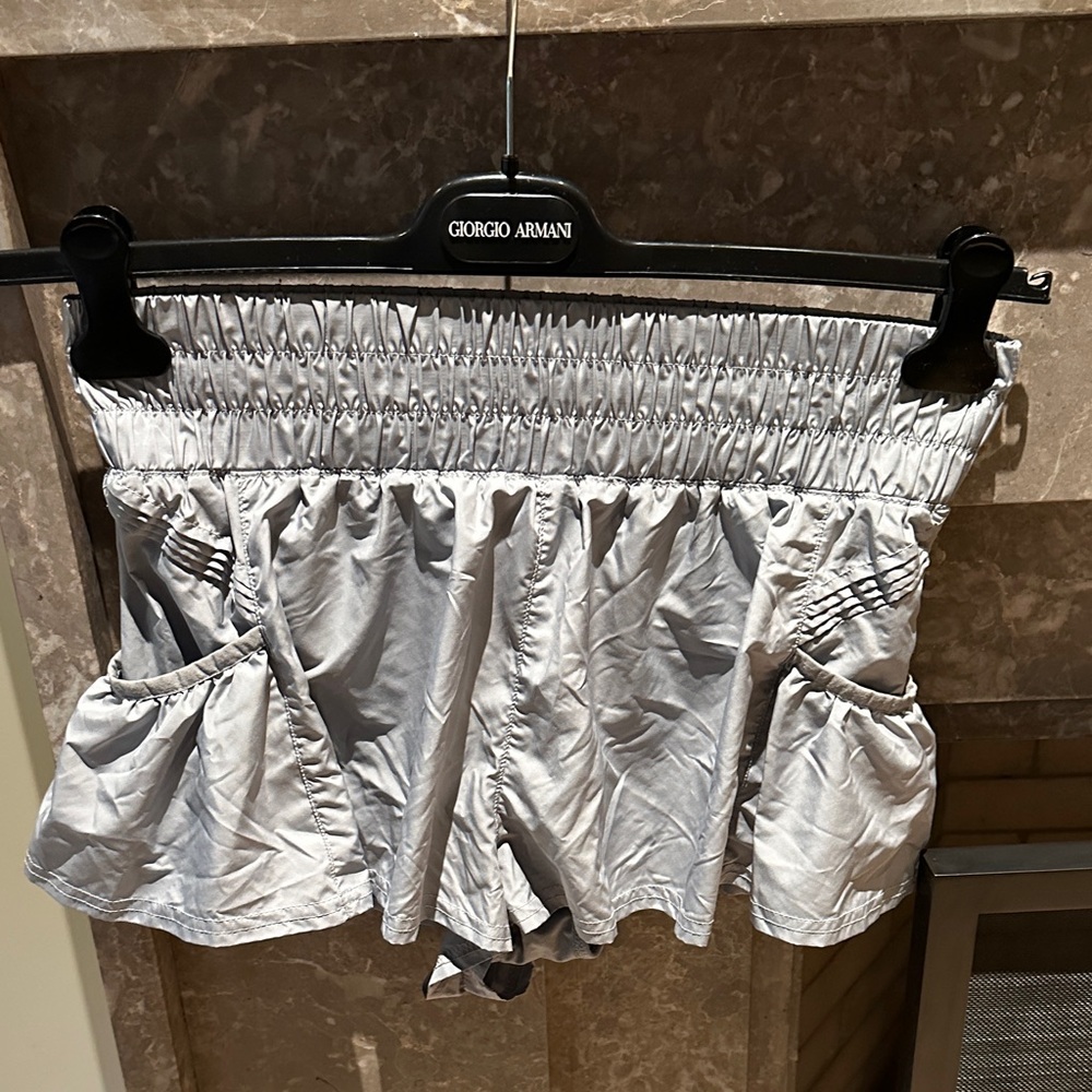 FP Movement Gray Shorts Skort SZ M “Get Your Flirt On”